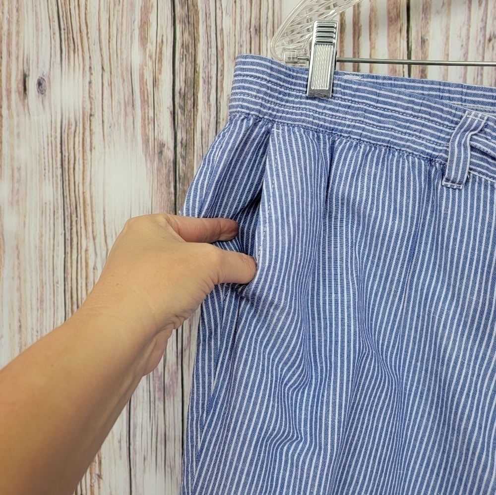 Talbots Linen Stripe The Easy Drawstring Pant - image 4